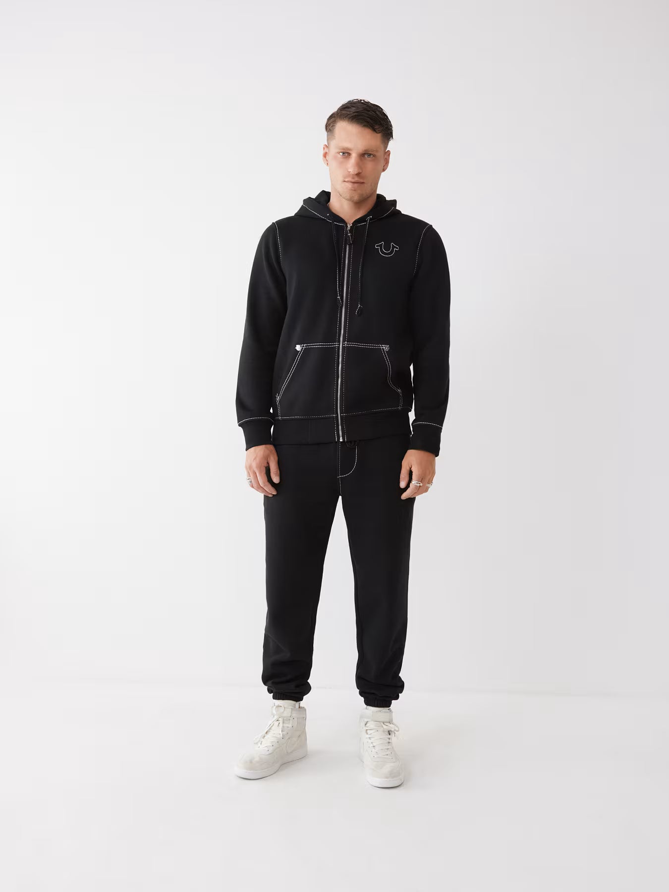 True Religion Big-T Full-Zip Hoodie – Recreated Edition